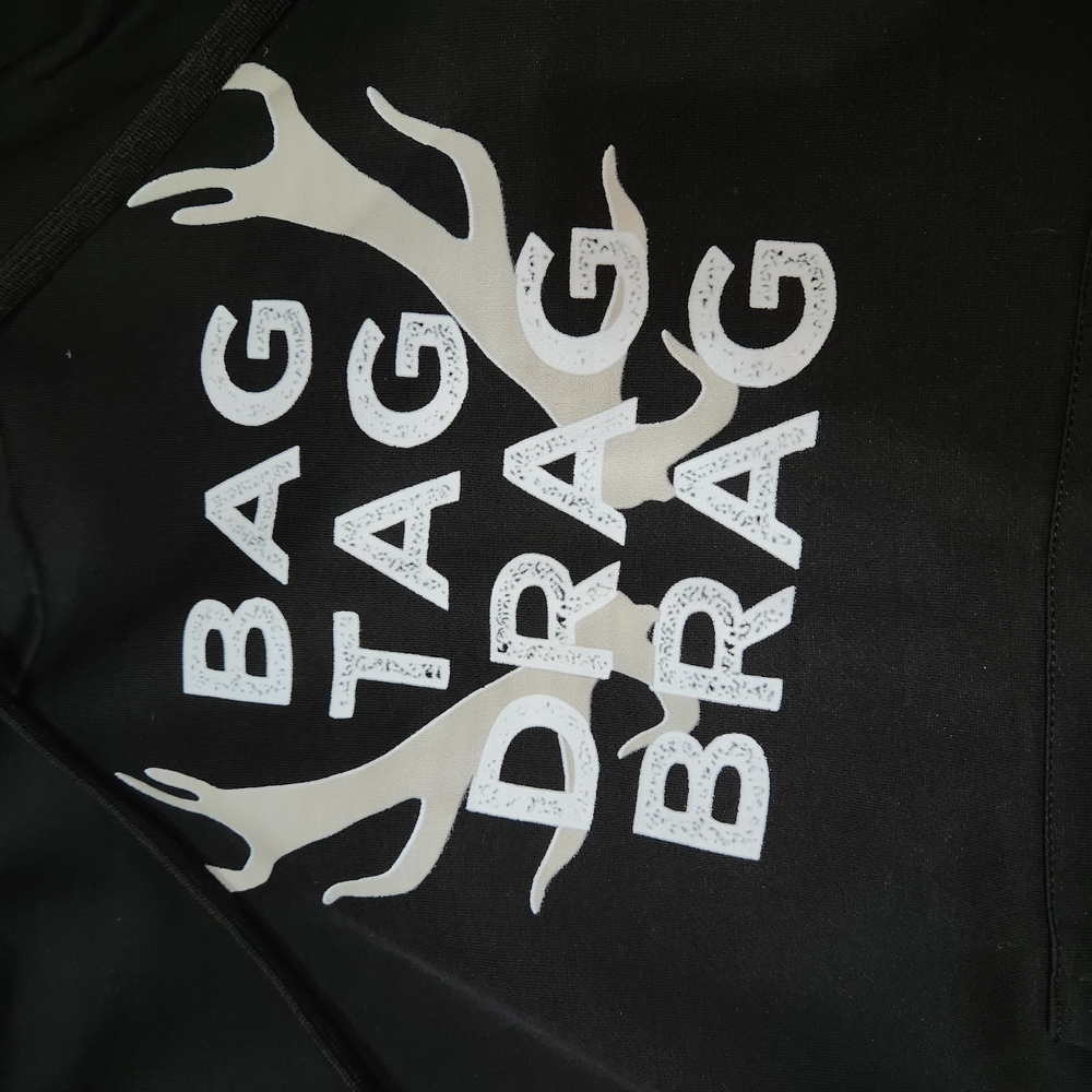 Black Bag with White Graphic Design